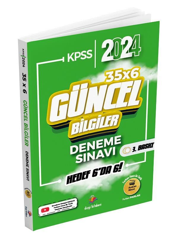 Dizgi Kitap 2024 KPSS Güncel Bilgiler 35 x 6 Deneme
