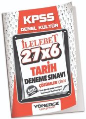 Yönerge KPSS Tarih 27x6 Deneme Çözümlü Yönerge Yayınları