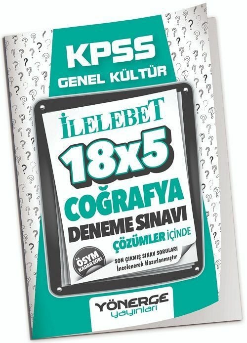 Yönerge KPSS Coğrafya 18x5 Deneme Çözümlü