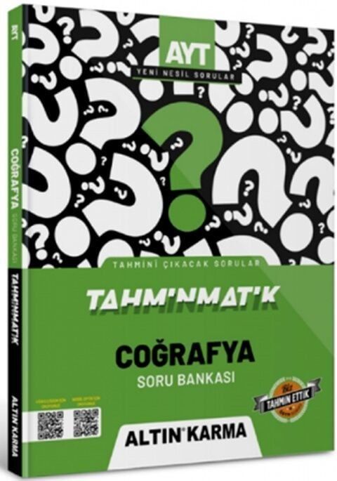 Altın Karma Yayınları AYT Coğrafya Tahminmatik Soru Bankası