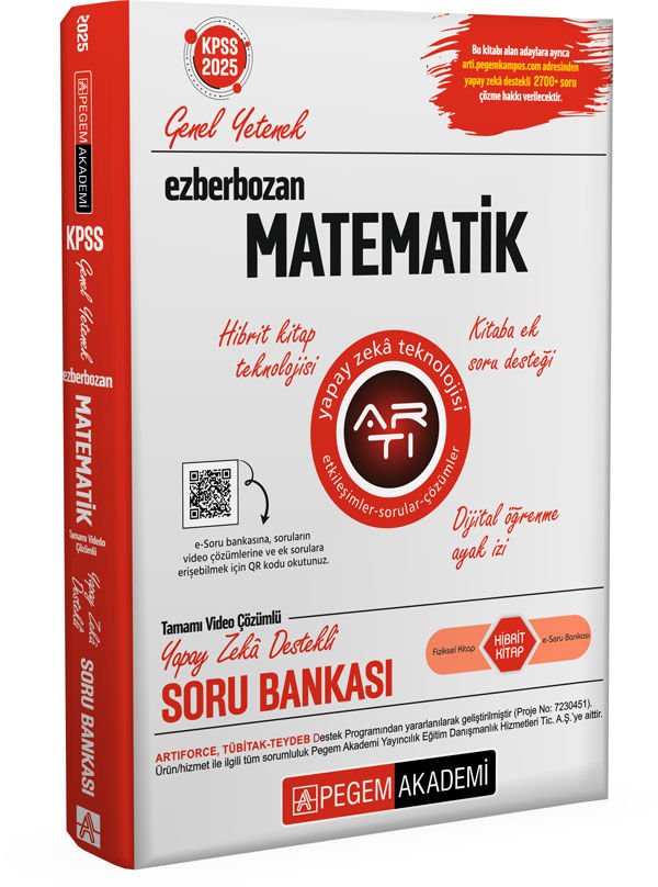 Pegem Akademi 2025 Ezberbozan KPSS Genel Yetenek Genel Kültür Matematik Soru Bankası