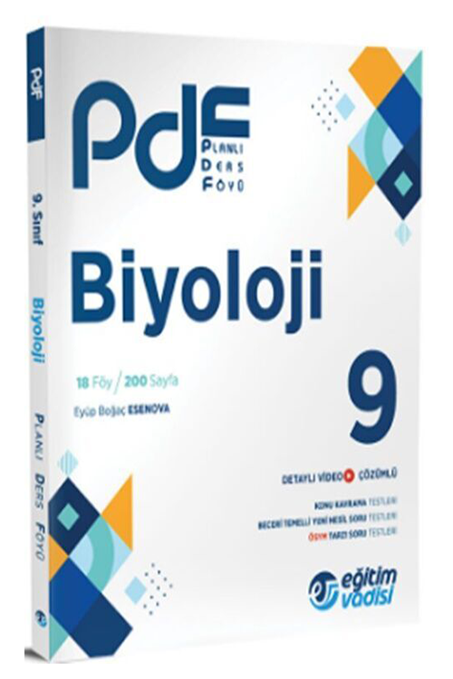 9. Sınıf Biyoloji PDF Planlı Ders Föyü Eğitim Vadisi Yayınları