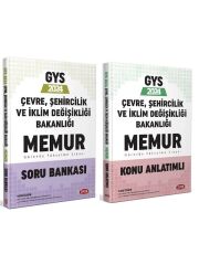 Data 2024 GYS Çevre, Şehircilik ve İklim Değişikliği Bakanlığı Memur Konu + Soru 2 li Set Data