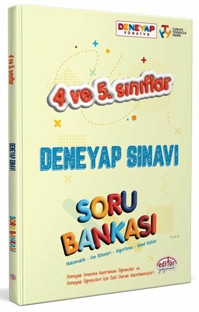 Editör Yayınevi 4-5. Sınıf Deneyap Soru Bankası