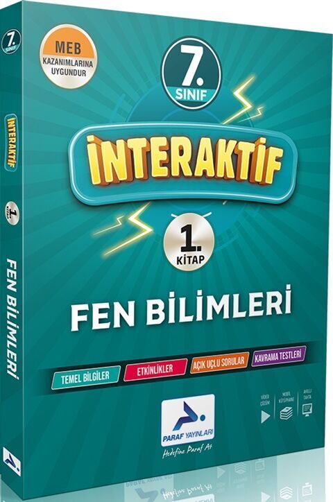 Paraf 7. Sınıf İnteraktif Fen Bilimleri Soru Bankası Paraf Yayınları