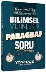 Yönerge KPSS TYT ALES DGS MSÜ Bilimsel Metinlerle Paragraf Soru Bankası