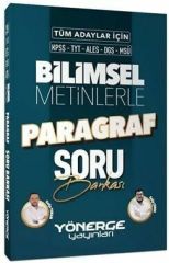 Yönerge KPSS TYT ALES DGS MSÜ Bilimsel Metinlerle Paragraf Soru Bankası