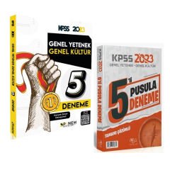 Panem ve CBA Yayınları 2023 KPSS Genel Yetenek Genel Kültür Deneme Seti 2 Kitap Set