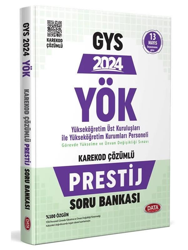 Data 2024 GYS YÖK ile Kurumları Personeli Prestij Soru Bankası Karekod Çözümlü Data Yayınları