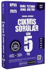Pegem 2025 KPSS Genel Yetenek Genel Kültür Çıkmış Sorular Son 5 Sınav Çözümlü Pegem Akademi Yayın
