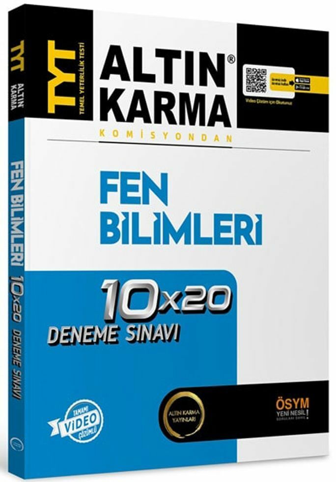 Altın Karma TYT Fen Bilimleri Video Çözümlü 10 x 20 Deneme Sınavı