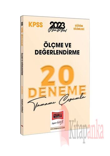 Yargı Yayınları 2023 KPSS Eğitim Bilimleri Ölçme ve Değerlendirme Tamamı Çözümlü 20 Deneme