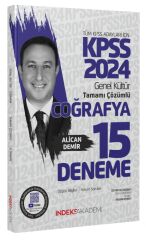 İndeks Akademi 2024 KPSS Coğrafya 15 Deneme Çözümlü - Alican Demir İndeks Akademi Yayıncılık