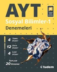 Tudem YKS AYT Sosyal Bilimler-1 20 Deneme Video Çözümlü Tudem Yayınları