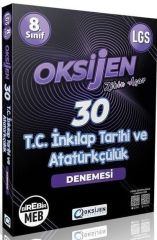 Oksijen Yayınları 8. Sınıf LGS T.C. İnkılap Tarihi ve Atatürkçülük 30 Deneme