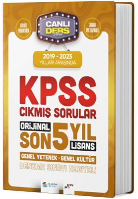 Akademi Denizi KPSS Genel Yetenek Genel Kültür Son 5 Yıl Çıkmış Sorular Çözümlü Akademi Denizi