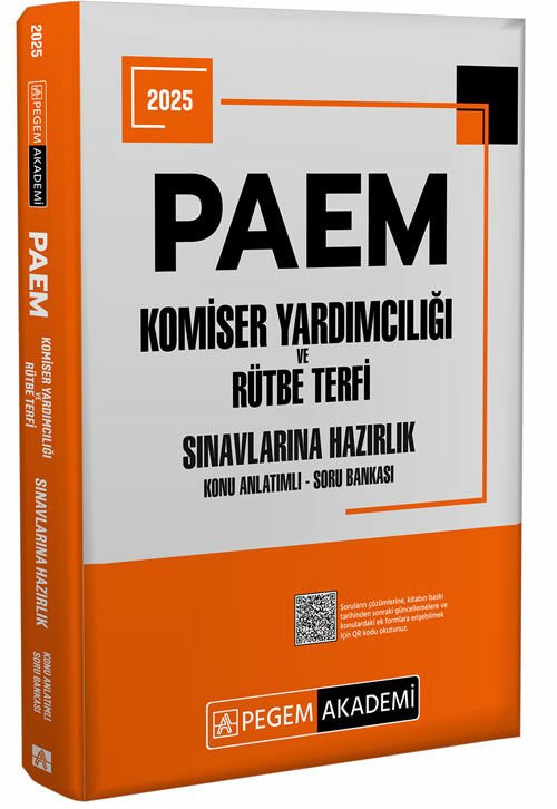 Pegem 2025 PAEM Komiser Yardımcılığı ve Rütbe Terfi Konu Anlatımlı Soru Bankası Pegem Akademi