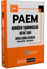 Pegem 2025 PAEM Komiser Yardımcılığı ve Rütbe Terfi Konu Anlatımlı Soru Bankası Pegem Akademi