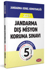 2023 Jandarma Dış Misyon Koruma Sınavı Tamamı Çözümlü 5 Deneme Sınavı Data Yayınları