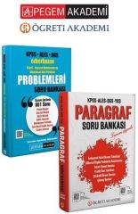 Pegem KPSS Sözel-Sayısal Mantık ve Muhakeme Problemleri + Öğreti Paragraf Ezberbozan Soru 2 li Set