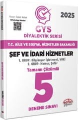 Editör 2025 T.C. Aile ve Sosyal Hizmetler Bakanlığı GYS Şef ve İdari Hizmetler Diyalektik Serisi 5 Deneme