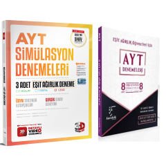 2023 AYT 3D Eşit Ağırlık 3'lü Simülasyon ve Karekök 2023 AYT Eşit Ağırlık 8'li Deneme Seti