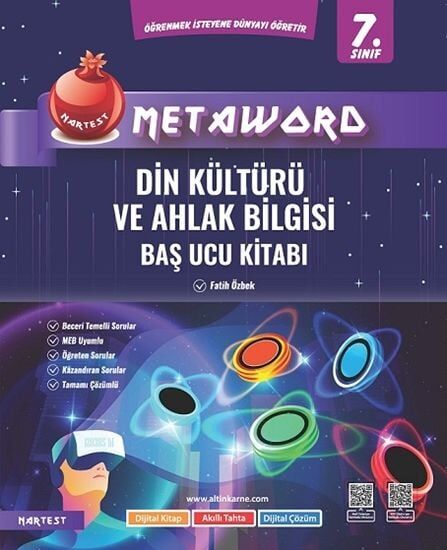 Nartest 7. Sınıf Din Kültürü ve Ahlak Bilgisi Metaword Baş Ucu Kitabı Nartest Yayınları