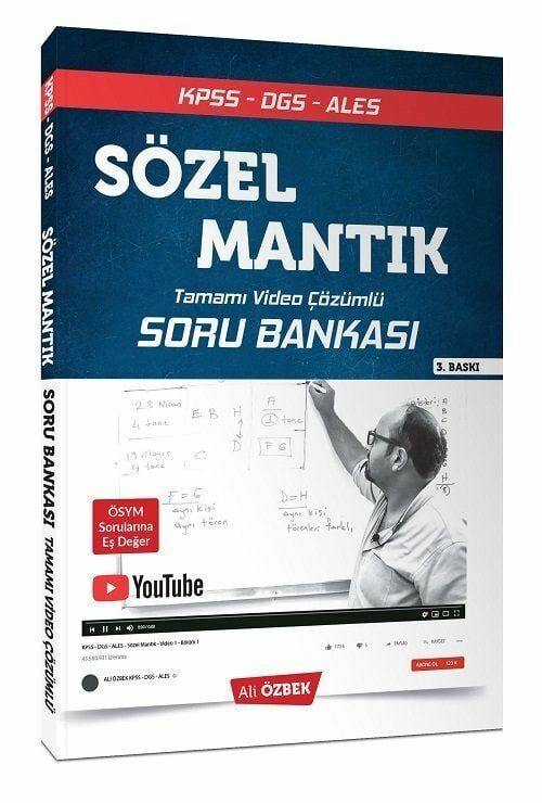 Türkçecim TV KPSS DGS ALES Sözel Mantık Soru Bankası Video Çözümlü - Ali Özbek Türkçecim TV Yayınları