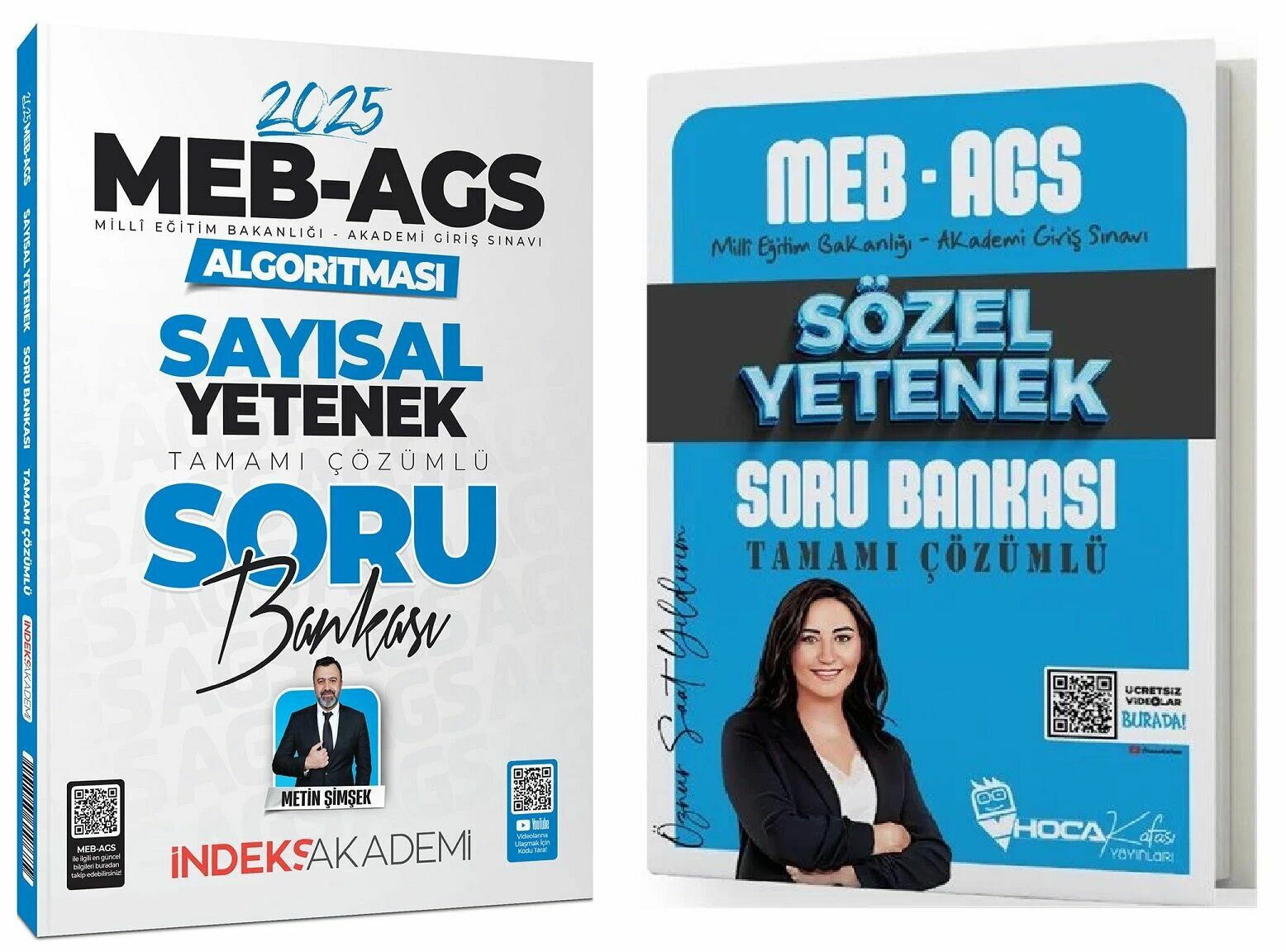Hoca Kafası + İndeks 2025 MEB-AGS Sözel + Sayısal Yetenek Soru Bankası 2li Set Hoca Kafası + İndeks