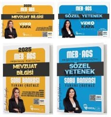 Hoca Kafası 2025 MEB-AGS Mevzuat Bilgisi + Sözel Yetenek Video Kafa Notlar + Soru Bankası 4 lü Set