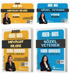 Hoca Kafası 2025 MEB-AGS Mevzuat Bilgisi + Sözel Yetenek Video Kafa Notlar + Soru Bankası 4 lü Set