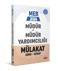 Data 2024 GYS MEB Müdür ve Yardımcılığı Mülakat Soru Cevap Kitabı Data Yayınları