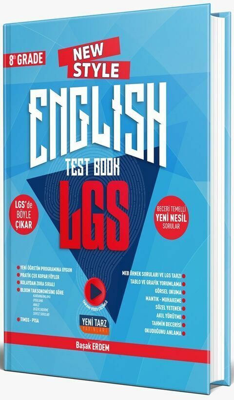 Yeni Tarz 8. Sınıf LGS English Test Book