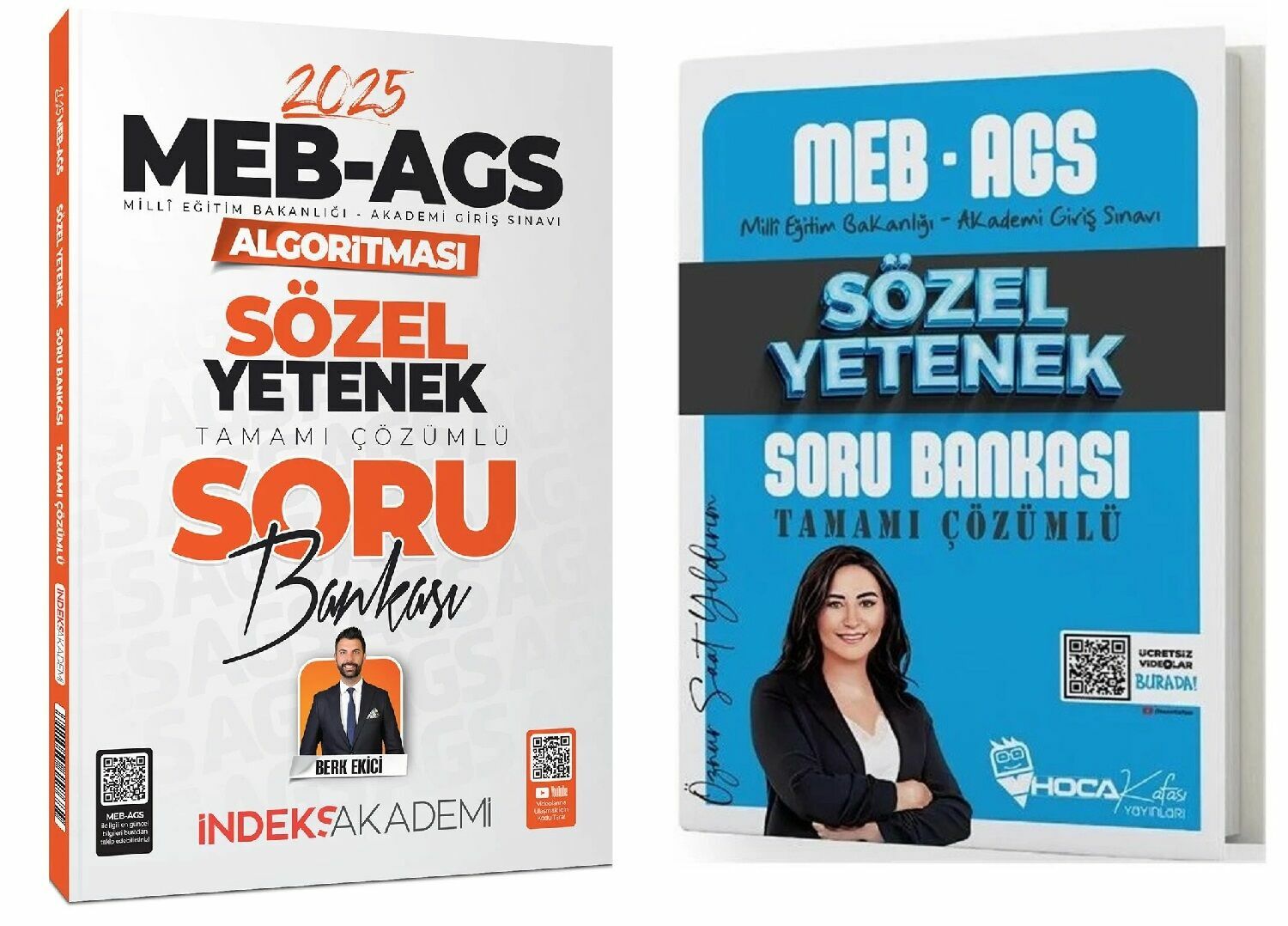 Hoca Kafası + İndeks 2025 MEB-AGS Sözel Yetenek Soru Bankası 2 li Set Hoca Kafası + İndeks Akademi