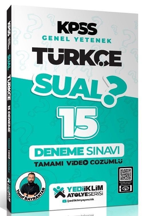 Yediiklim KPSS Türkçe Sual 15 Deneme Çözümlü - Yusuf Bayraktar Yediiklim
