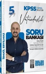 Retro 2025 KPSS Vatandaşlık 5Yüz Soru Bankası Çözümlü - İsmail Eryılmaz Retro Yayıncılık