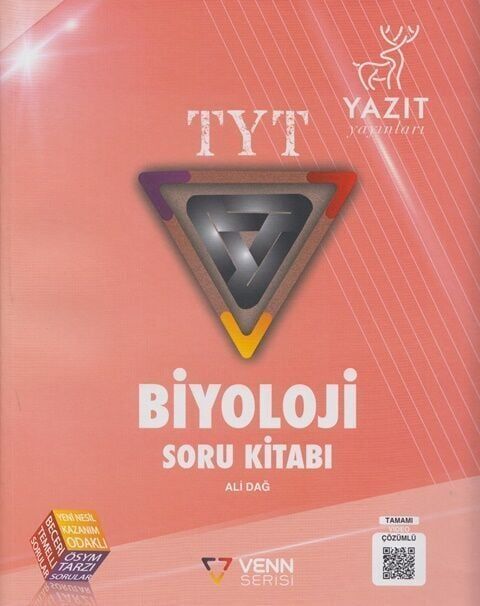 Yazıt Yayınları TYT Biyoloji Venn Serisi Soru Kitabı