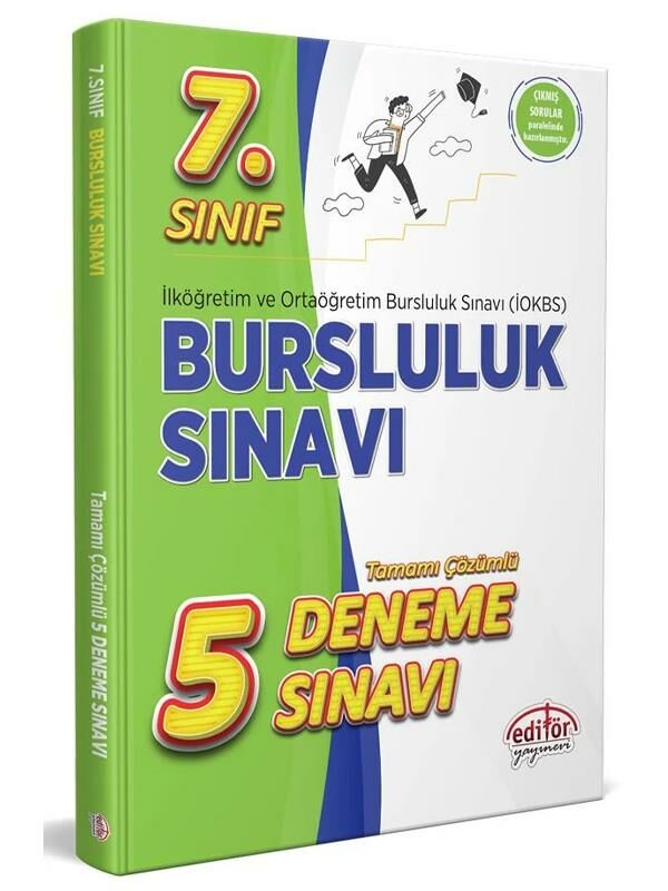 Editör 7. Sınıf Bursluluk Sınavı Çözümlü 5 Deneme Sınavı Editör Yayınları