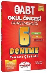 Yönerge Yayınları ÖABT Okul Öncesi Öğretmenliği 6 Deneme Çözümlü
