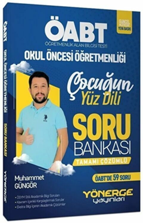 Yönerge Yayınları ÖABT Okul Öncesi Öğretmenliği Çocuğun Yüz Dili Soru Bankası