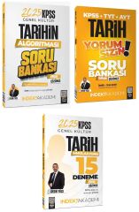 İndeks Akademi 2025 KPSS Tarih Soru Bankası + 15 Deneme 3 lü Set - Aydın Yüce İndeks Akademi