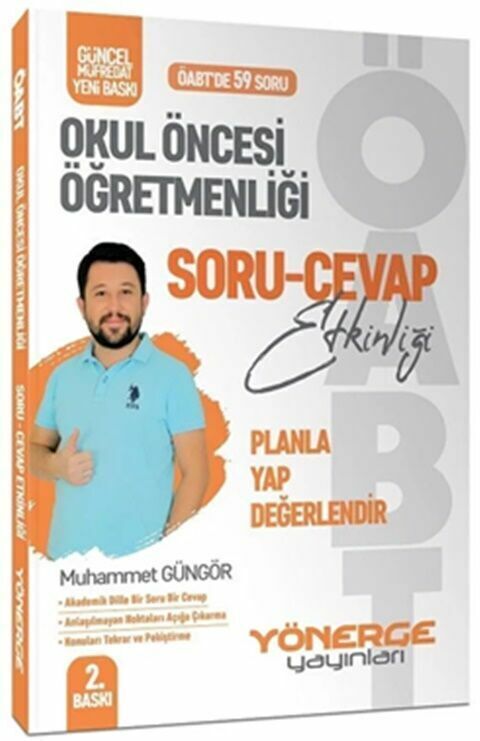 Yönerge Yayınları ÖABT Okul Öncesi Öğretmenliği Soru Cevap Etkinliği