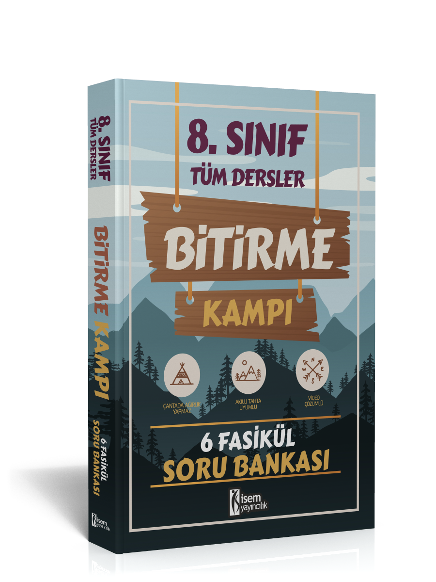 İsem 8. Sınıf Tüm Dersler Bitirme Kampı 6 Fasikül Soru Bankası İsem Yayıncılık