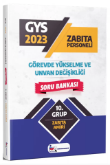 2023 GYS Zabıta Amiri Soru Bankası Görevde Yükselme Memur Sınav Yayınları