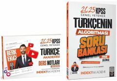 İndeks Akademi 2025 KPSS Türkçe Akademisi Video Ders Notları + Soru Bankası 2 li Set - Berk Ekici