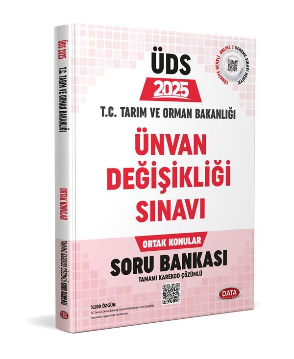 Data 2025 T.C. Tarım ve Orman Bakanlığı Ünvan Değişikliği Sınavı Ortak Konular Soru Bankası Data