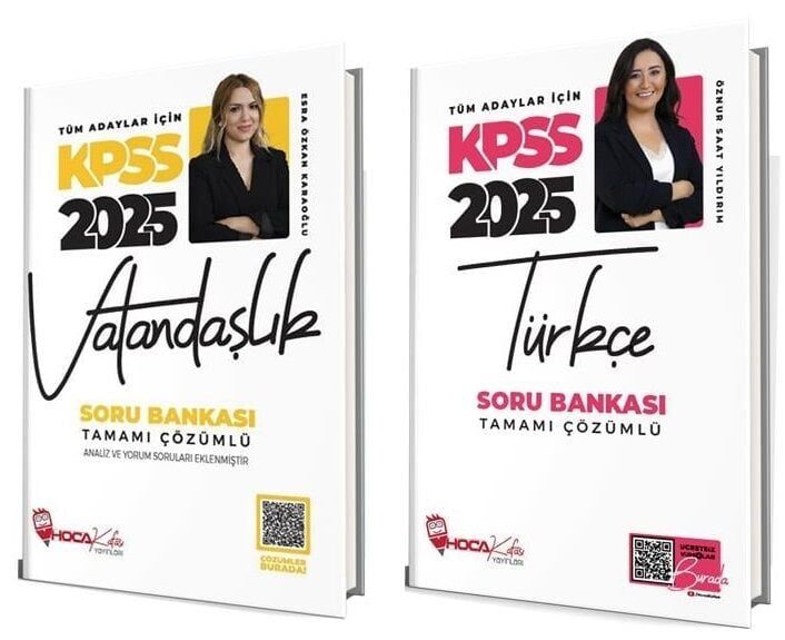 Hoca Kafası 2025 KPSS Türkçe+Vatandaşlık Soru Bankası 2 li Set