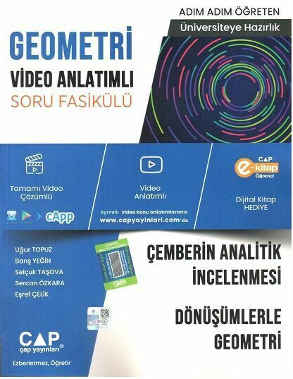 Çap Geometri Çemberin Analitik İncelenmesi Dönüşümlerle Geometri