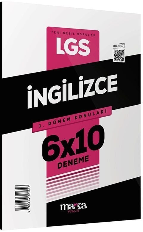 Marka 2025 8. Sınıf LGS 1. Dönem İngilizce 6x10 Deneme Marka Yayınları