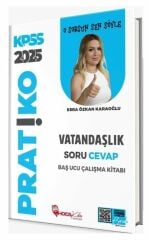 Hoca Kafası 2025 KPSS Vatandaşlık Pratiko Soru Cevap Çalışma Kitabı - Esra Özkan Karaoğlu